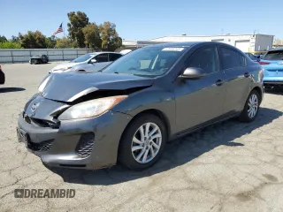 2012 Mazda 3 i Grand Touring with VIN JM1BL1W8XC1642842, listed as a Copart auction lot 57833245 with 104,914 mi miles and Salvage title. Bid and sale history available at DreamBid. Image 1.