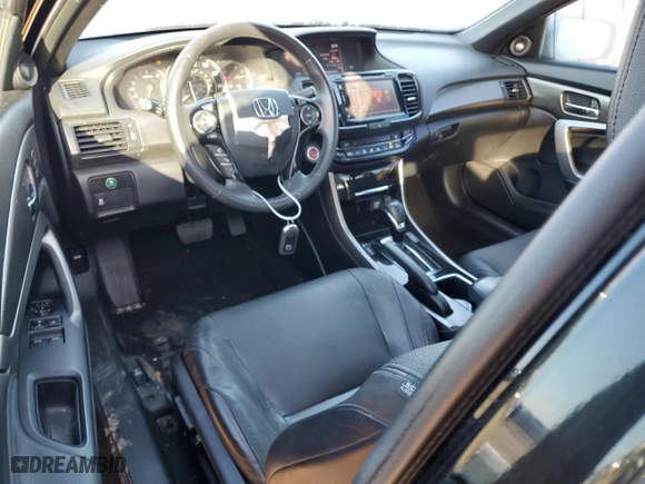 2017 Honda Accord Coupe EX-L V6 with VIN 1HGCT2B82HA005758, listed as a Copart auction lot 42766665 with 101,296 mi miles and Salvage Title. Bid and sale history available at carsss.com. Image 8.