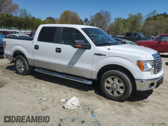 2010 Ford F-150 XL with VIN 1FTEW1C87AFD70646, listed as a Copart auction lot 53051625 with 162,396 mi miles and Salvage Title. Bid and sale history available at carsss.com. Image 4.