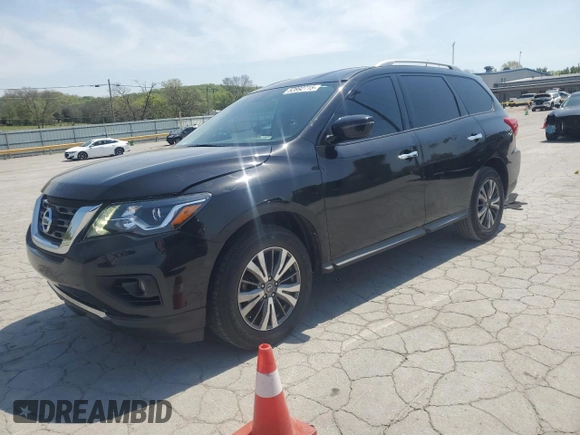 2017 Nissan Pathfinder SL with VIN 5N1DR2MM5HC666714, listed as a Copart auction lot 52892715 with 156,412 mi miles and Salvage title. Bid and sale history available at DreamBid. Image 1.