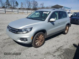 2012 Volkswagen Tiguan LE with VIN WVGAV7AX7CW525273, listed as a Copart auction lot 46176415 with 155,851 mi miles and Clean Title. Bid and sale history available at DreamBid. Image 1.