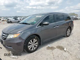 2015 Honda Odyssey EX-L z VIN 5FNRL5H63FB096222, wystawiony jako Copart lot #57530105 z przebiegiem 118 503 mil mil oraz Szkoda całkowita • Salvage title. Historia ofert i sprzedaży dostępna na DreamBid. Obrazek 1.