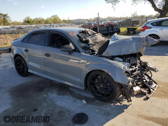 2019 Audi RS 3 with VIN WUABWGFF2KA900796, listed as a Copart auction lot 47544815 with 43,969 mi miles and Non repairable. Bid and sale history available at DreamBid. Image 4.