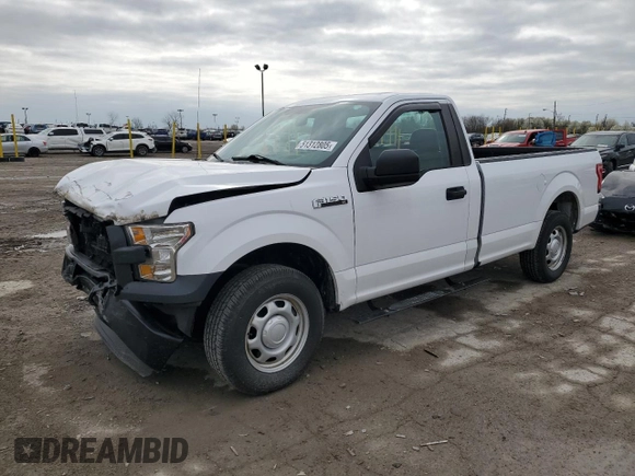 2016 Ford F-150 XL with VIN 1FTMF1C85GKD04074, listed as a Copart auction lot 51312805 with 76,934 mi miles and Salvage Title. Bid and sale history available at DreamBid. Image 1.