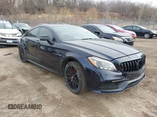 2017 Mercedes-Benz CLS-Class CLS 63 AMG S-Model with VIN WDDLJ7GBXHA189214, listed as a IAAI auction lot 41514777 with 123,299 mi miles. Bid and sale history available at carsss.com. Image 1.