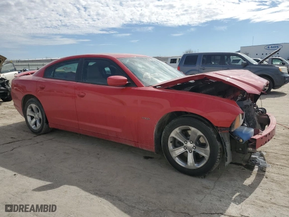 2013 Dodge Charger RT Max with VIN 2C3CDXCT6DH570672, listed as a Copart auction lot 46535195 with 154,911 mi miles and Salvage Title. Bid and sale history available at carsss.com. Image 4.