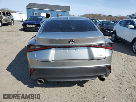 2021 Lexus IS with VIN JTHC81F29M5045630, listed as a Copart auction lot 47646125 with 0 mi miles and Salvage Title. Bid and sale history available at carsss.com. Image 6.