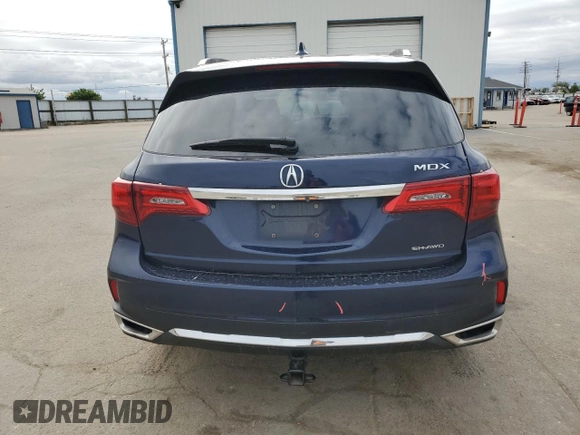 2018 Acura MDX Technology with VIN 5J8YD4H52JL018449, listed as a Copart auction lot 57474865 with 75,829 mi miles and Salvage title. Bid and sale history available at DreamBid. Image 6.