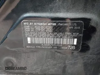 2019 Mitsubishi Mirage ES z VIN ML32A3HJ7KH013016, wystawiony jako IAAI lot #40892572 z przebiegiem 139 009 mil mil oraz . Historia ofert i sprzedaży dostępna na DreamBid. Obrazek 9.