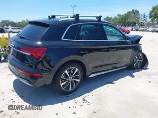 2021 Audi Q5 Premium with VIN WA1AAAFY8M2102459, listed as a IAAI auction lot 42585014 with Not provided miles and . Bid and sale history available at DreamBid. Image 4.