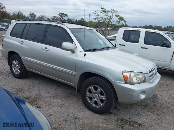 2007 Toyota Highlander with VIN JTEHP21A970208191, listed as a IAAI auction lot 41339775 with 141,496 mi miles. Bid and sale history available at carsss.com. Image 1.
