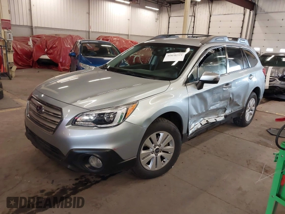 2017 Subaru Outback Premium with VIN 4S4BSAFCXH3225669, listed as a IAAI auction lot 41838321 with 119,317 mi miles and . Bid and sale history available at DreamBid. Image 2.
