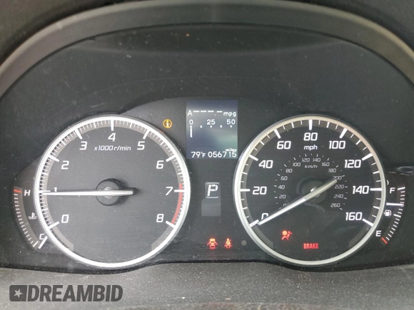 2016 Acura RDX Technology with VIN 5J8TB3H58GL013792, listed as a Copart auction lot 48191155 with 56,715 mi miles and Salvage Title. Bid and sale history available at DreamBid. Image 9.