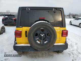 2021 Jeep Wrangler Sport S with VIN 1C4GJXAN5MW680091, listed as a Copart auction lot 87200454 with Not Provided miles and Salvage Title. Bid and sale history available at DreamBid. Image 6.