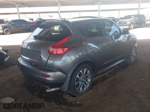 2013 Nissan Juke SL with VIN JN8AF5MV3DT214544, listed as a IAAI auction lot 41980194 with 57,161 mi miles and . Bid and sale history available at DreamBid. Image 4.