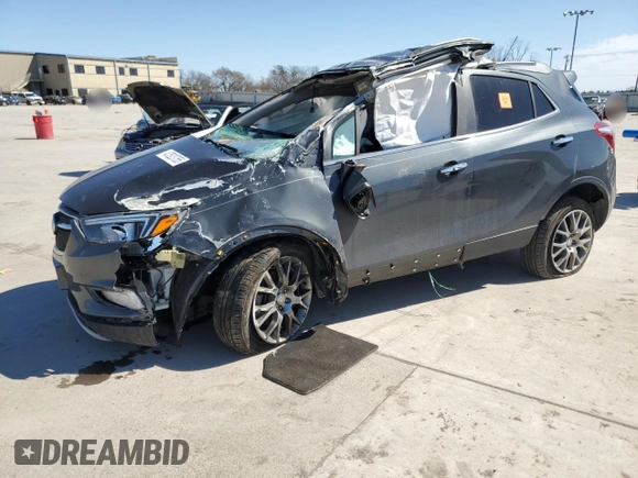 2018 Buick Encore Sport Touring with VIN KL4CJ1SB0JB519791, listed as a Copart auction lot 47523755 with Not Provided miles and Salvage Title. Bid and sale history available at DreamBid. Image 1.