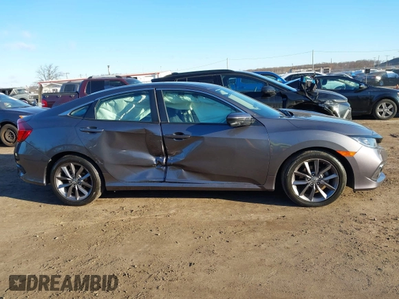 2021 Honda Civic Sedan EX-L with VIN 2HGFC1F71MH704156, listed as a IAAI auction lot 41339459 with 30,120 mi miles. Bid and sale history available at carsss.com. Image 13.