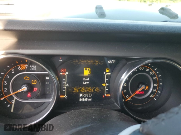 2021 Jeep Wrangler Unlimited Sport S с VIN 1C4HJXDN0MW659729, выставлен на аукционе Copart как лот 61238145 с пробегом 54 565 миль миль и Списание • Salvage title. История ставок и продаж доступна на DreamBid. Изображение 9.