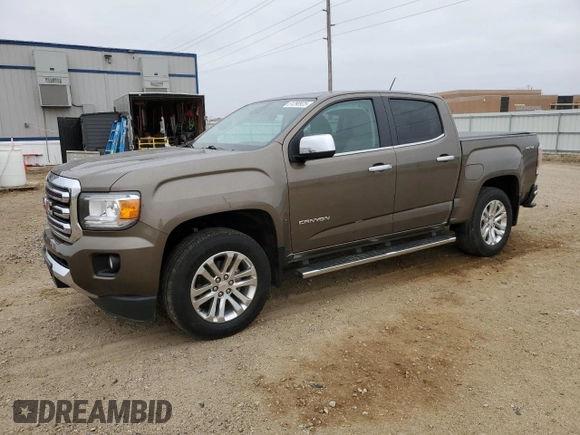 2015 GMC Canyon 4WD SLT with VIN 1GTG6CE38F1197665, listed as a Copart auction lot 51290925 with 22,223 mi miles and Salvage Title. Bid and sale history available at carsss.com. Image 1.