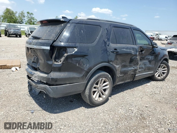 2017 Ford Explorer XLT with VIN 1FM5K7D86HGB30498, listed as a Copart auction lot 53467025 with 146,617 mi miles and Salvage title. Bid and sale history available at DreamBid. Image 3.