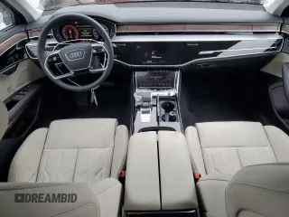 2024 Audi A8 with VIN WAULDAF85RN011982, listed as a Copart auction lot 86863894 with 1,138 mi miles and Salvage Title. Bid and sale history available at carsss.com. Image 8.