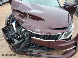 2018 Kia Optima S with VIN 5XXGT4L33JG268947, listed as a Copart auction lot 43708745 with 130,459 mi miles and Salvage Title. Bid and sale history available at carsss.com. Image 11.
