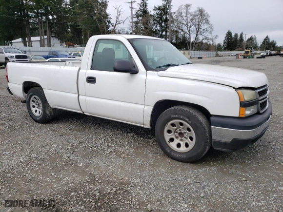 2006 Chevrolet Silverado 1500 Work Truck with VIN 3GCEC14V26G151645, listed as a Copart auction lot 49298165 with 107,504 mi miles and Salvage Title. Bid and sale history available at carsss.com. Image 4.