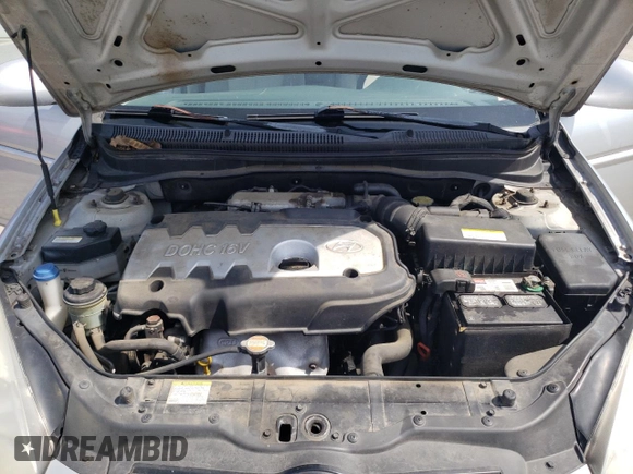 2007 Hyundai Accent GLS with VIN KMHCN46C17U108018, listed as a Copart auction lot 55632095 with 185,467 mi miles and Salvage title. Bid and sale history available at DreamBid. Image 11.