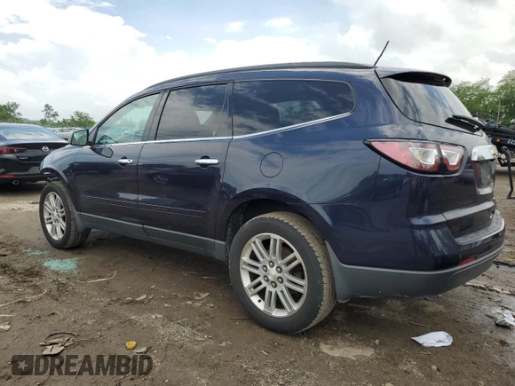 2015 Chevrolet Traverse LT with VIN 1GNKRGKD3FJ156082, listed as a Copart auction lot 56912825 with 123,875 mi miles and Salvage title. Bid and sale history available at DreamBid. Image 2.