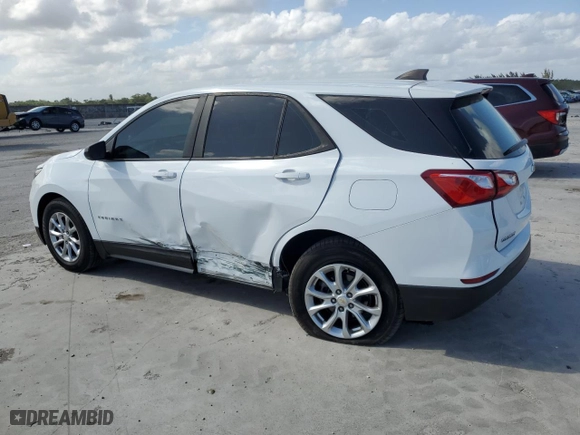 2020 Chevrolet Equinox LS with VIN 2GNAXHEV0L6165794, listed as a Copart auction lot 51043445 with 47,616 mi miles and Non Repairable. Bid and sale history available at carsss.com. Image 2.