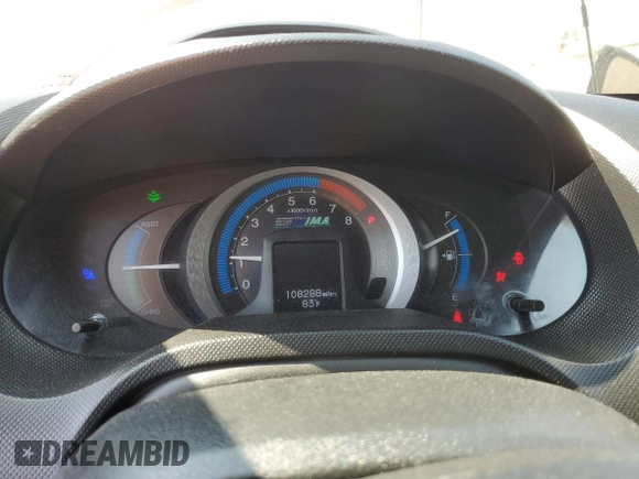 2011 Honda Insight EX with VIN JHMZE2H75BS011216, listed as a Copart auction lot 60434195 with 108,288 mi miles and Salvage title. Bid and sale history available at DreamBid. Image 9.