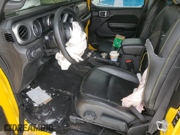 2021 Jeep Wrangler Sport S with VIN 1C4GJXAN5MW680091, listed as a Copart auction lot 87200454 with Not Provided miles and Salvage Title. Bid and sale history available at DreamBid. Image 7.