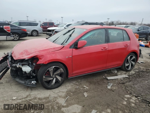 2020 Volkswagen Golf GTI S with VIN 3VW6T7AU0LM006388, listed as a Copart auction lot 41714844 with 42,077 mi miles. Bid and sale history available at carsss.com. Image 1.