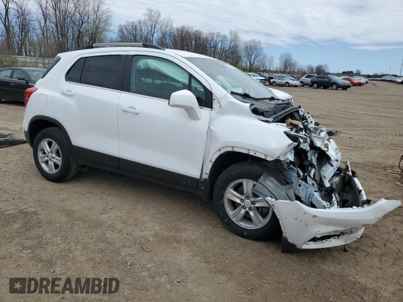 2017 Chevrolet Trax LT with VIN 3GNCJPSB5HL189154, listed as a Copart auction lot 51860095 with 83,732 mi miles and Salvage Title. Bid and sale history available at DreamBid. Image 4.