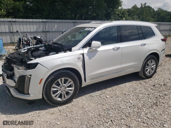 2022 Cadillac XT6 Luxury with VIN 1GYKPAR41NZ163141, listed as a Copart auction lot 59064293 with 10,128 mi miles. Bid and sale history available at carsss.com. Image 1.