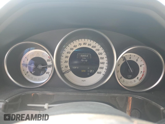 2014 Mercedes-Benz E 350 Sport with VIN WDDHF5KB9EA862458, listed as a Copart auction lot 63375545 with 75,110 mi miles and Salvage title. Bid and sale history available at DreamBid. Image 9.