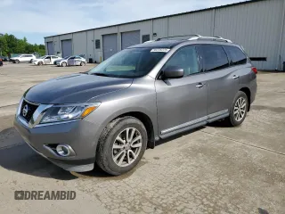 2015 Nissan Pathfinder SL z VIN 5N1AR2MNXFC677846, wystawiony jako Copart lot #56226225 z przebiegiem 105 108 mil mil oraz Szkoda całkowita • Salvage title. Historia ofert i sprzedaży dostępna na DreamBid. Obrazek 1.