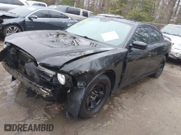 2013 Dodge Charger Police with VIN 2C3CDXAG7DH684802, listed as a IAAI auction lot 41729350 with 163,601 mi miles and . Bid and sale history available at carsss.com. Image 2.