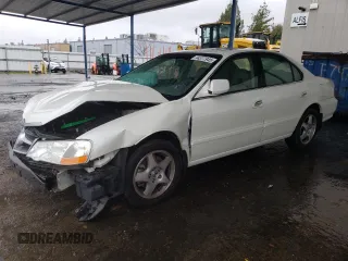 2002 Acura TL w/Navigation with VIN 19UUA56762A024799, listed as a Copart auction lot 44377945 with 0 mi miles and Salvage Title. Bid and sale history available at carsss.com. Image 1.