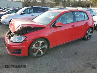 2015 Volkswagen Golf GTI S with VIN 3VW4T7AU1FM103983, listed as a Copart auction lot 45899755 with 26,501 mi miles and Salvage Title. Bid and sale history available at carsss.com. Image 1.