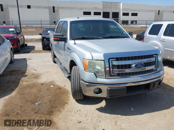 2013 Ford F-150 XL with VIN 1FTFW1CTXDKE02736, listed as a IAAI auction lot 42679036 with 152,895 mi miles and . Bid and sale history available at DreamBid. Image 1.