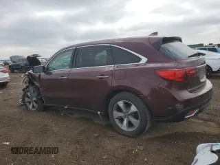 2014 Acura MDX z VIN 5FRYD4H28EB030178, wystawiony jako Copart lot #52389515 z przebiegiem Nie podano mil oraz Szkoda całkowita • Salvage title. Historia ofert i sprzedaży dostępna na DreamBid. Obrazek 2.