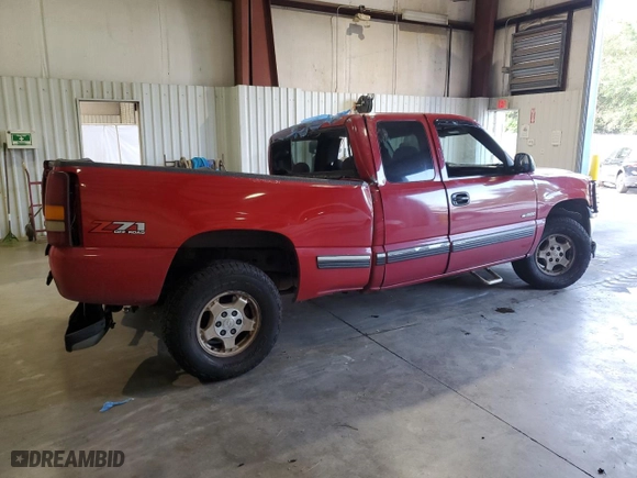 1999 Chevrolet Silverado 1500 LS with VIN 2GCEK19T2X1291506, listed as a Copart auction lot 72250904 with 569,209 mi miles and Salvage Title. Bid and sale history available at carsss.com. Image 3.