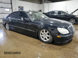 2004 Mercedes-Benz S 430 with VIN WDBNG83J64A405380, listed as a Copart auction lot 48613625 with 128,042 mi miles and Clean Title. Bid and sale history available at DreamBid. Image 4.