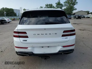 2024 Genesis GV80 with VIN KMUHCESC9RU163909, listed as a Copart auction lot 64429035 with 12,338 mi miles and Salvage title. Bid and sale history available at DreamBid. Image 6.
