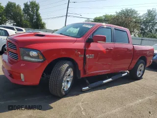 2016 Ram 1500 Sport z VIN 1C6RR7MT0GS173405, wystawiony jako Copart lot #60513475 z przebiegiem 121 110 mil mil oraz Szkoda całkowita • Salvage title. Historia ofert i sprzedaży dostępna na DreamBid. Obrazek 1.