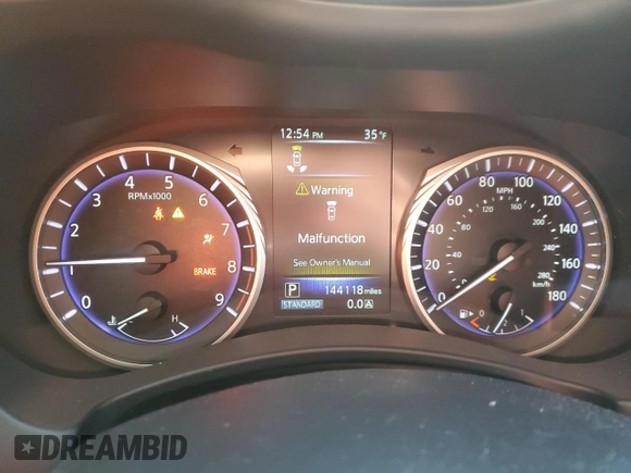 2017 Infiniti Q50 3.0t Sport with VIN JN1EV7AR6HM834858, listed as a Copart auction lot 88754935 with 144,118 mi miles and Salvage Title. Bid and sale history available at carsss.com. Image 9.