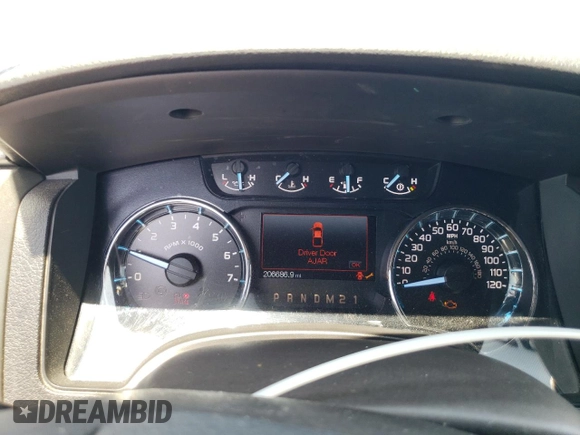 2011 Ford F-150 XLT with VIN 1FTFW1ET3BKD39781, listed as a Copart auction lot 52503105 with 206,686 mi miles and Clean Title. Bid and sale history available at carsss.com. Image 9.