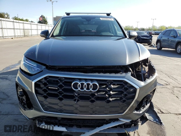 2023 Audi Q5 S line Premium Plus with VIN WA1EAAFY4P2152670, listed as a Copart auction lot 55598575 with 11,003 mi miles and Salvage title. Bid and sale history available at DreamBid. Image 5.