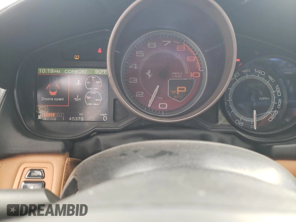 2010 Ferrari California с VIN ZFF65LJA4A0168991, выставлен на аукционе Copart как лот 66459973 с пробегом 45 378 миль миль и . История ставок и продаж доступна на DreamBid. Изображение 9.